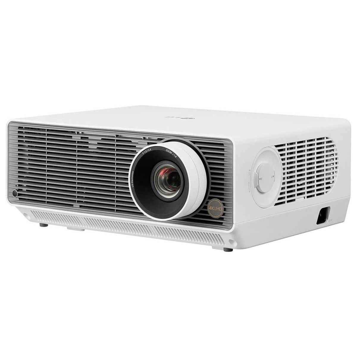 LG ProBeam BU60RG 4K UHD Laser Projector, 6000 ANSI Lumens, 3840x2160 Resolution, 12 Point Warping, Wireless/BT Connection, 1.6x Zoom, HDR10 Compatible, 2xHDMI/USB, White | LGBU60RG.AMA