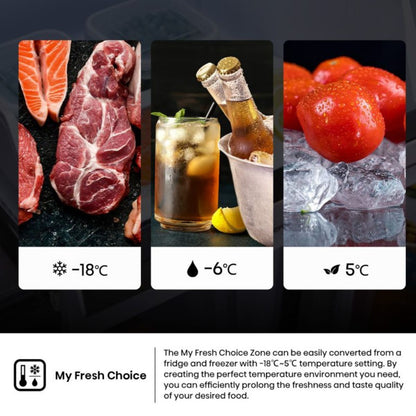 Hisense RQ5G728NABI French Door Refrigerator | 728 Litres | Triple Cooling Zone | Inverter Compressor | My Fresh Choice | Metal Cooling | Inox