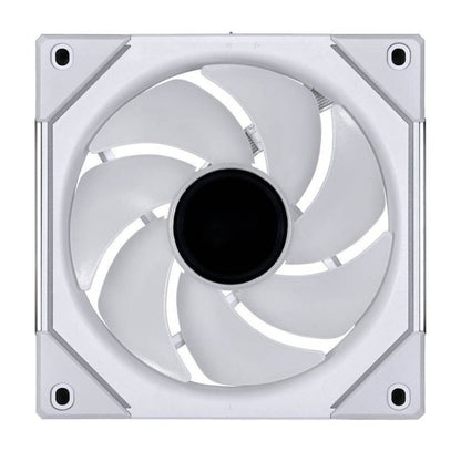 Lian Li SL-Infinity 120 RGB UNI Fan – Infinity Mirror Design, 2100 RPM, 61.3 CFM Airflow, Triple Pack with Controller | Black / White