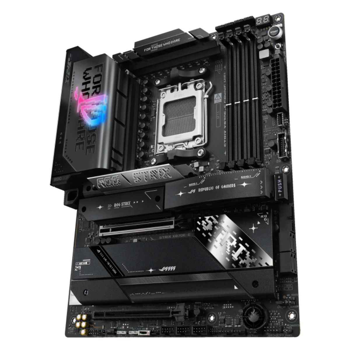 Asus ROG STRIX X870E-E GAMING WIFI, DDR5 Motherboard For AMD AM5 Processors, Wi-Fi 7, AI Intelligence, Up To 256GB RAM EXPO, AI Overclocking, 2xUSB4 Ports, Gen 5 PCIe