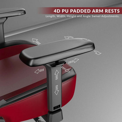 Cybeart Harry Potter Gryffindor Licensed Edition Gaming Chair | Supreme PU Leather | Cold-Cured Foam | 4D Armrests | 165° Recline | 150kg | GC-PUAPEX-HP02