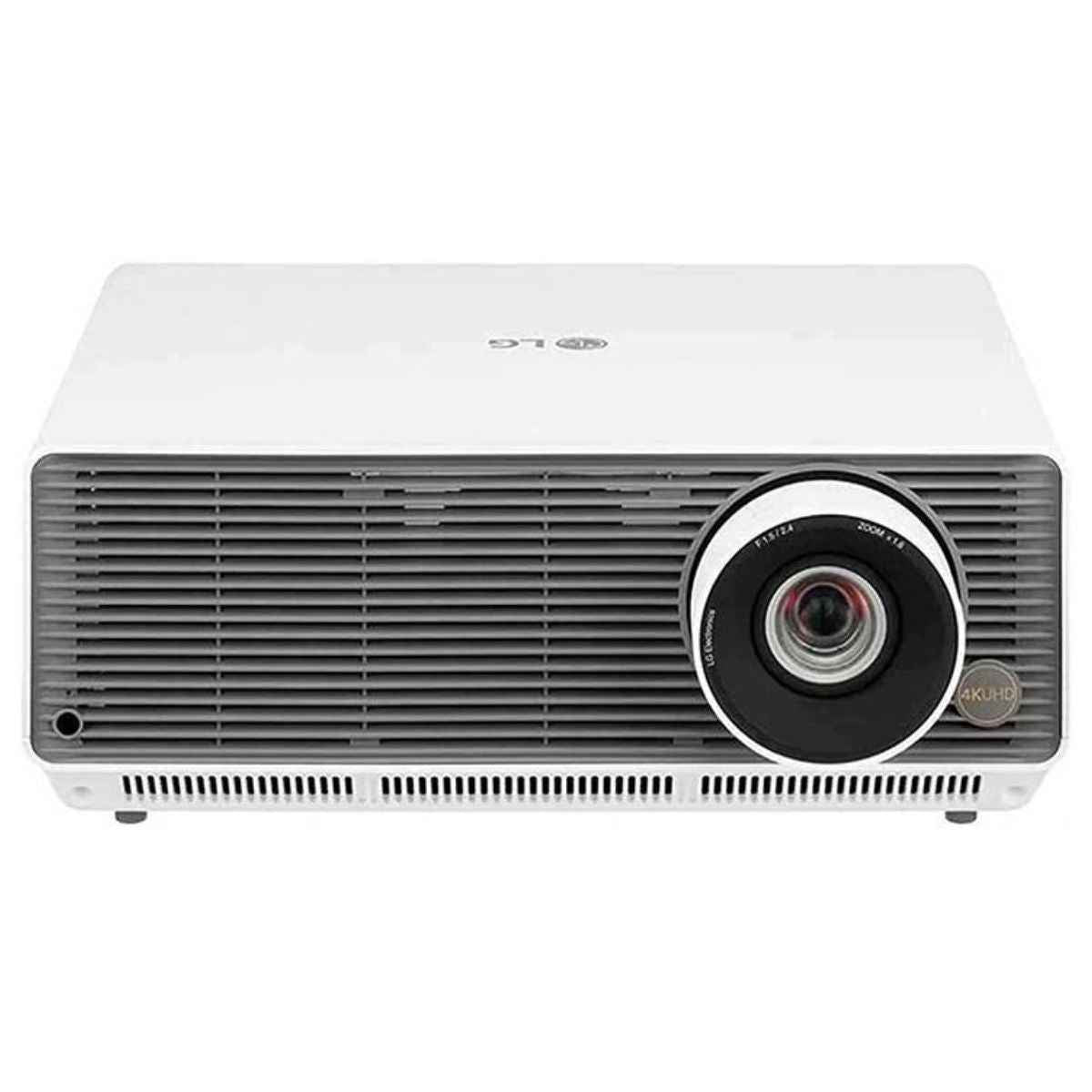 LG ProBeam BU60RG 4K UHD Laser Projector, 6000 ANSI Lumens, 3840x2160 Resolution, 12 Point Warping, Wireless/BT Connection, 1.6x Zoom, HDR10 Compatible, 2xHDMI/USB, White | LGBU60RG.AMA