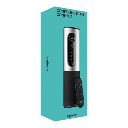 Logitech ConferenceCam Connect, Full HD 1080p Video, All-in-One Video Collaboration Solution, USB and Bluetooth Speakerphone
