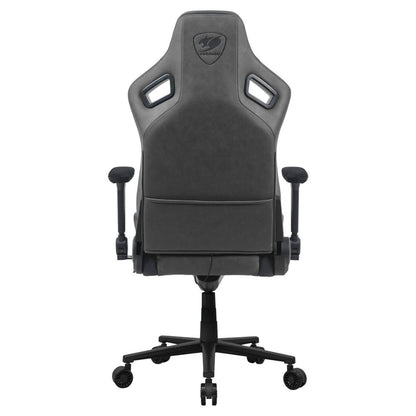 Cougar Defensor S Gaming Chair | PushBack Advanced Lumbar Support | 4D Folding Armrests | Leather-Like Fabric Surface | Adjustable Ergonomic Design | Class 4 Gas Lift Cylinder