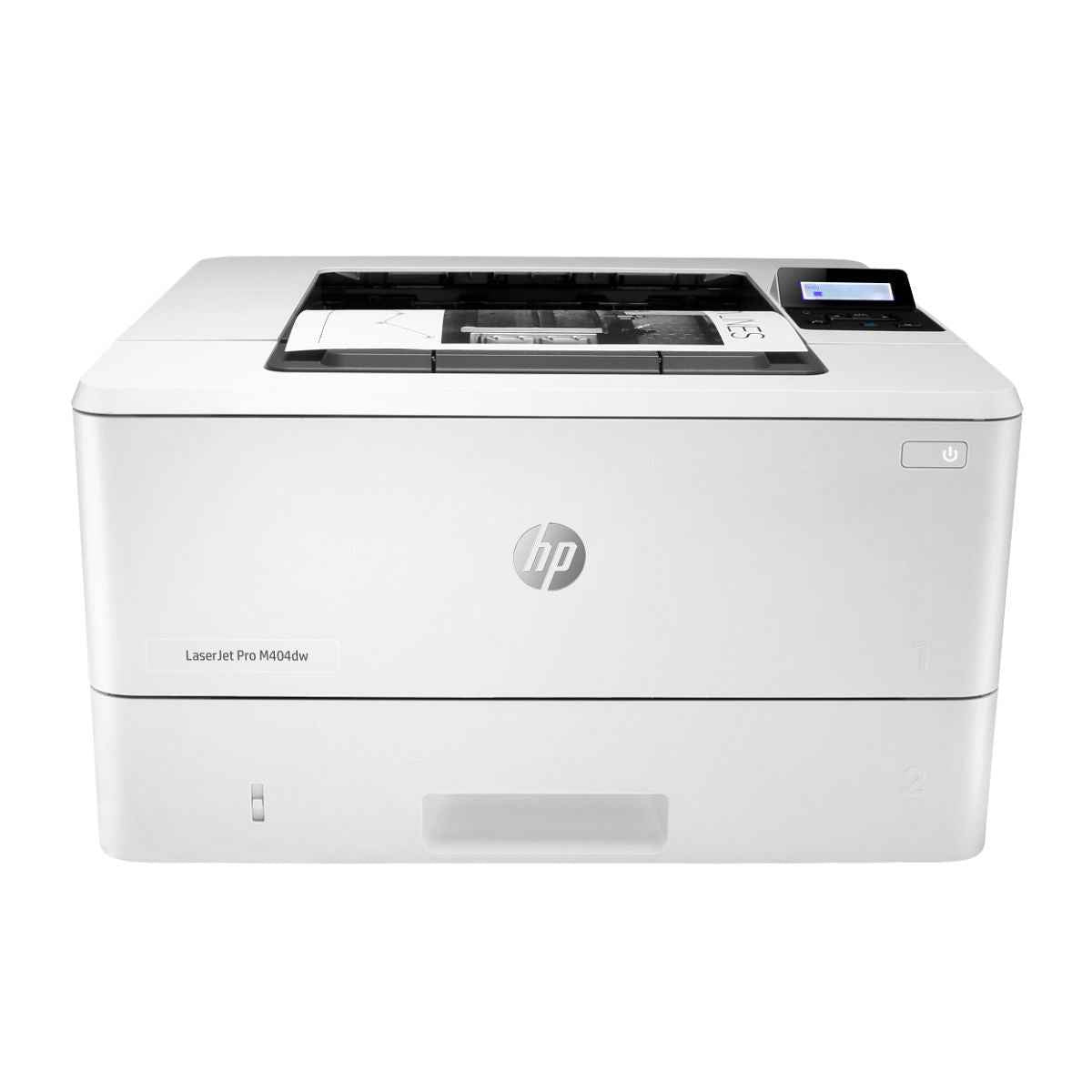 HP LaserJet Pro 404dw A4 Laser Printer, LCD Display, Up to 40ppm Print Speed, 1200x1200 dpi Resolution, Up to 80000 Pages Duty Cycle, USB,Ethernet,Wi-Fi, White | W1A56A