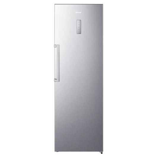 Hisense 355L Upright Fridge- RL3N484NAI, Single Door, Total No Frost, Metal Tech Cooling, Multi Air Flow, LED Digital Display, Reversible Door, Low Noise, Energy Efficient, Silver