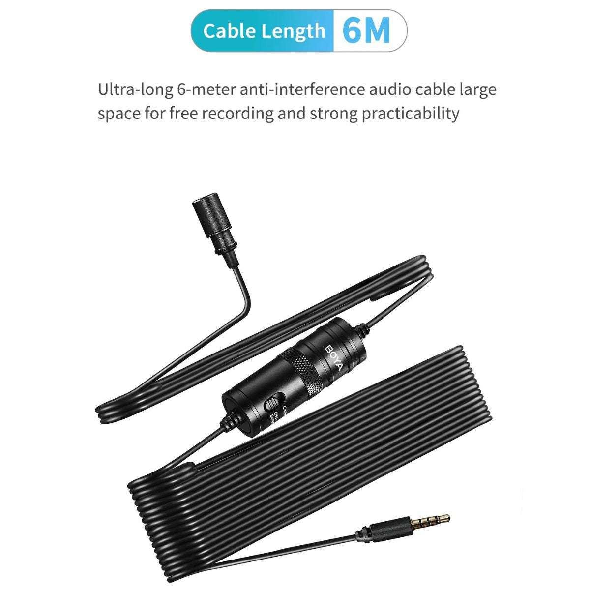 Boya BY-M1 Lavalier Microphone – Black