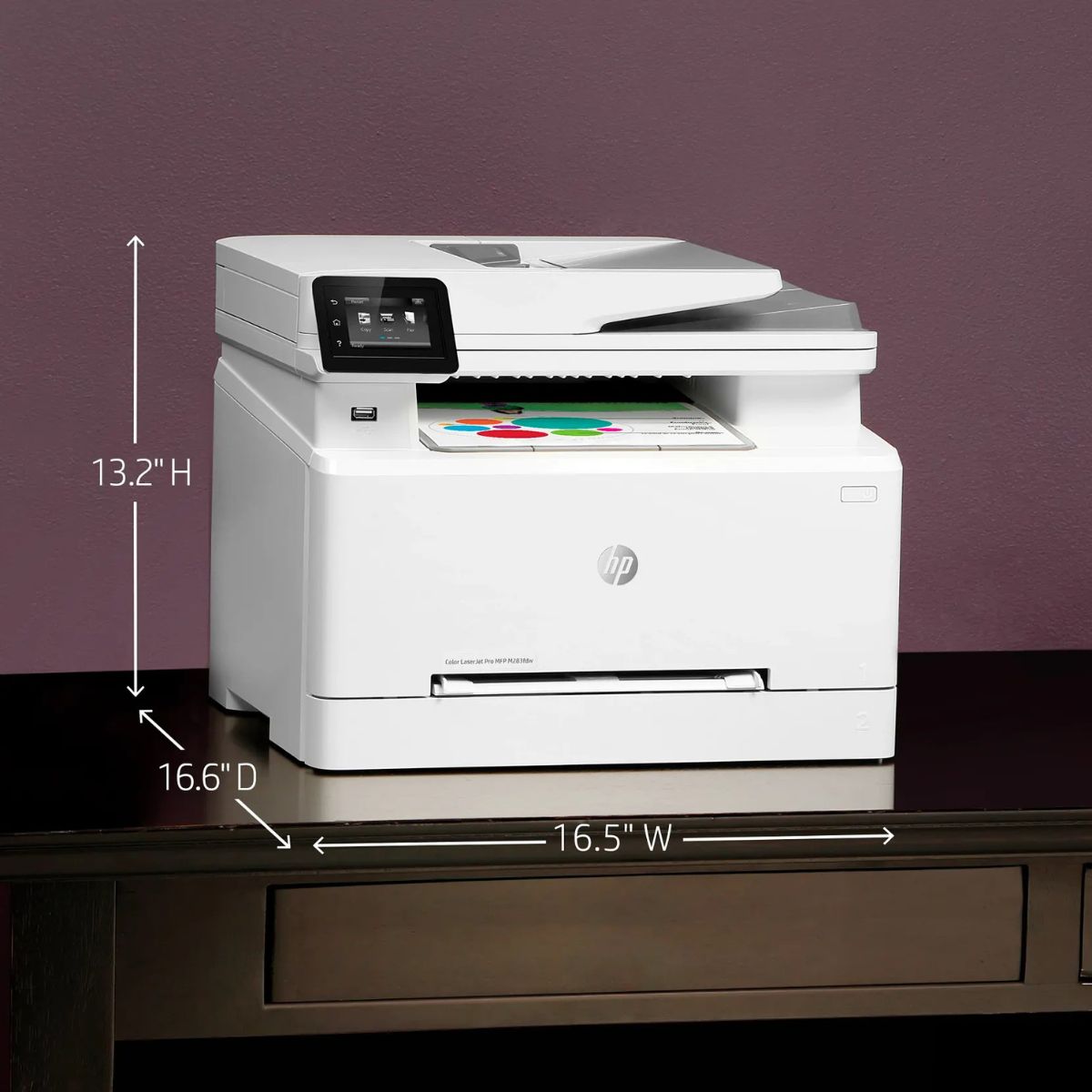 HP Color LaserJet Pro MFP M283fdw | All-in-One Color Laser Printer | Wi-Fi | Duplex Printing | 7KW75A | Compatible Toner Included