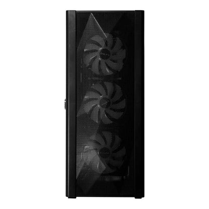 GALAX ALLSYNC Mid Tower ATX PC Case Tempered Glass Side Panel Remote Customization Peak Airflow Fits Up to 6*120mm Fans 360mm Radiators USB 3 0/2 0 HD Audio |Black