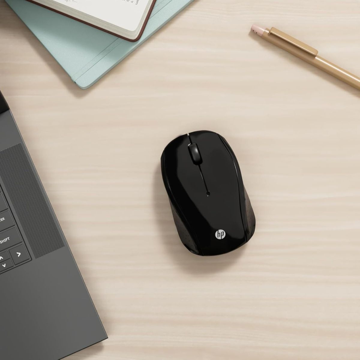HP 200 Wireless Mouse | 1,000 DPI Optical Sensor | 2.4GHz Wireless Connectivity | Black | X6W31AA