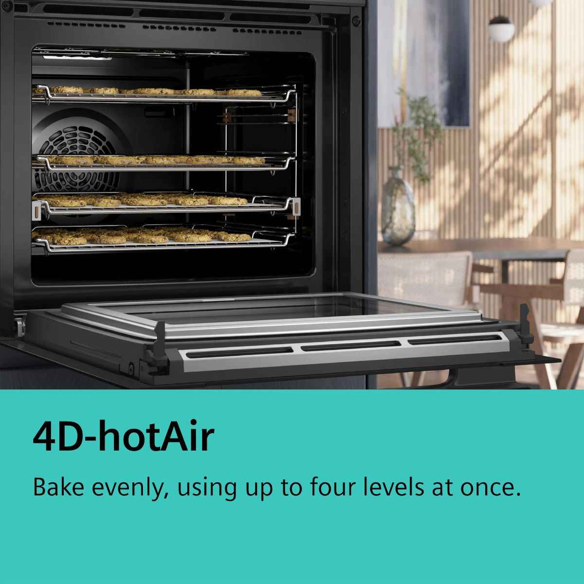 Siemens iQ700 Built-In Combi Steam Oven with Sous-Vide Function, Black (Model HS958GED1B)