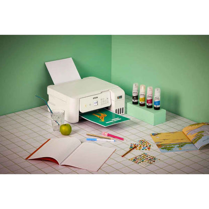 Epson EcoTank L3266, Home Ink Tank Printer, A4, Color, 3-in-1 With WiFi And Smart Panel App Connectivity, Ultra-low-cost Printing, Modern Flexibility | C11CJ66416