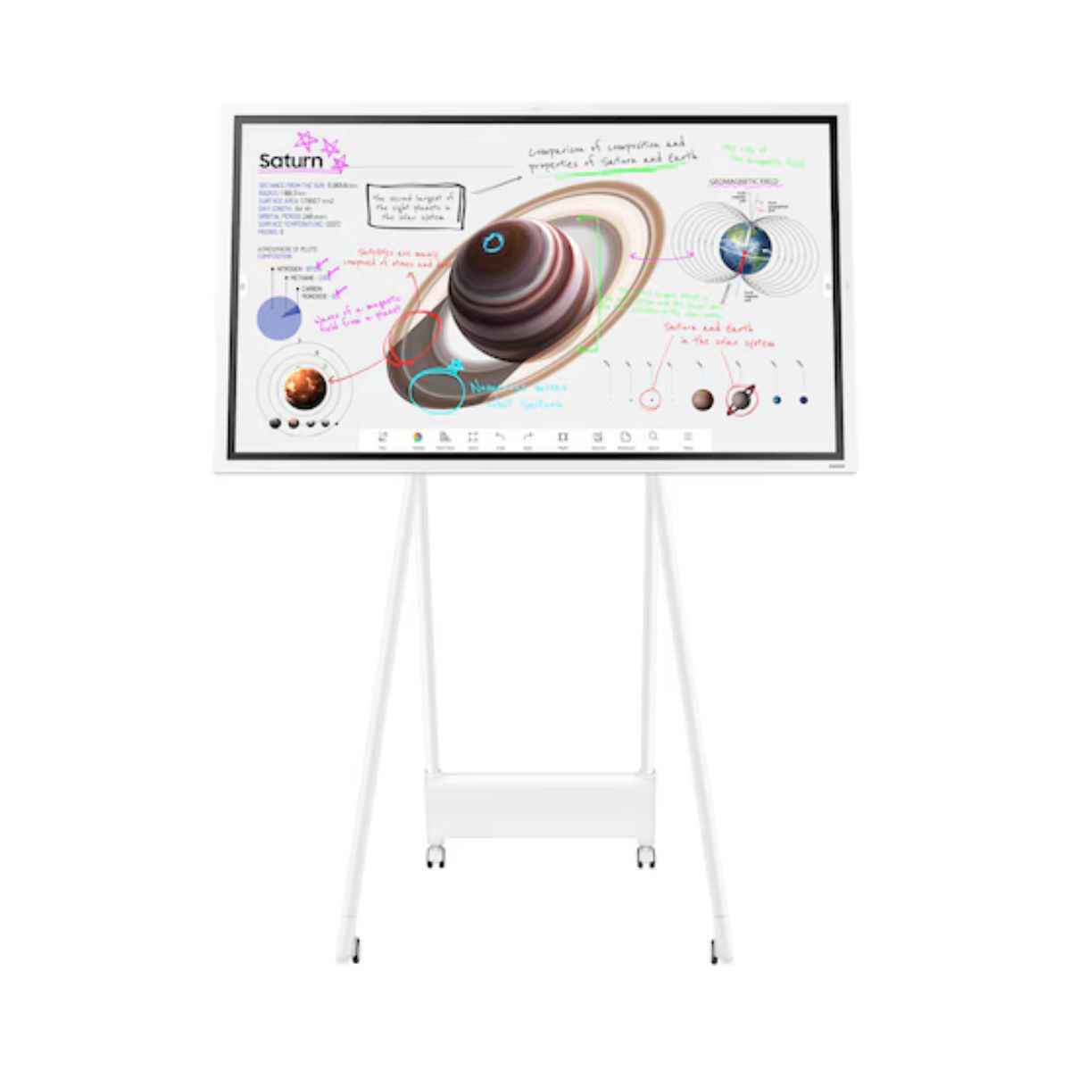 Samsung Flip Pro WM55B 55" 4K Interactive Display – Multi-Touch Smart Collaboration Board, Tizen OS, LH55WMBWBGCXUE