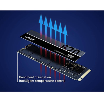 Lexar NM620 M.2 2280 PCIe Gen3x4 NVMe Internal SSD – Up to 1TB, 3300MB/s Read, 3000MB/s Write, 3D TLC NAND