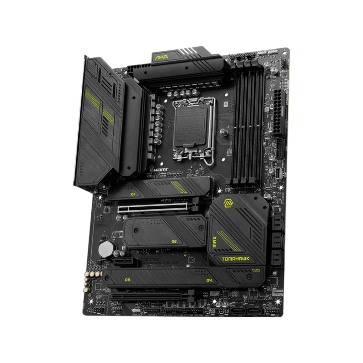 MSI MAG Z790 TOMAHAWK MAX WIFI ATX Motherboard, LGA1700 Socket, Intel Z790 Chipset, 4x DDR5 Slots, 192GB Max Memory, Wi-Fi 7 / BT 5.4, 2x PCIe x16, HDMI / DP, USB-A 3.2 / USB-C 3.2