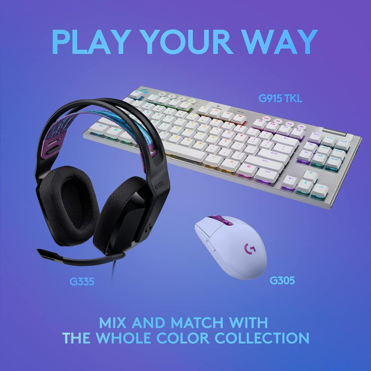 Logitech G335 Wired Gaming Headset, 40mm Drivers, Integrated Boom Mic, Soft, Breathable Memory Ear Cups, Adjustable Suspension Headband, Compatible with PC, PS, Xbox, Switch, - Mint