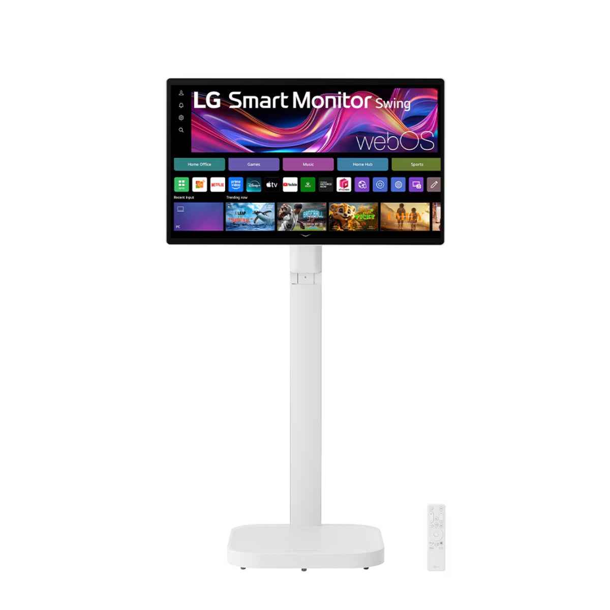 LG Smart Monitor Swing, 32" IPS Display, 4K UHD Resolution, 60Hz Refresh Rate, 5ms (GtG) Response Time, AirPlay 2, Screen Share, Bluetooth, WebOS, White