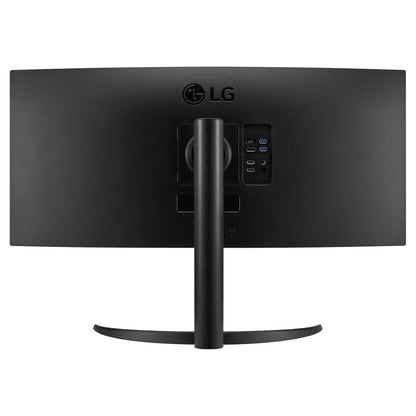 LG 34WR55QK-B 34" Curved UltraWide Monitor, VA Display, WQHD Resolution, 100Hz Refresh Rate, USB-C 65W Power Delivery, Black | 34WR55QK-B (Cushion Missing)