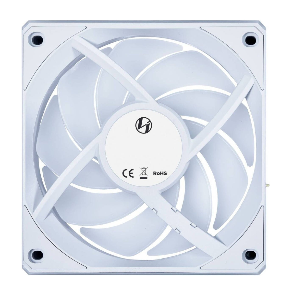 Lian-Li UNI FAN CL Wireless Computer Fan – 120mm, 2150 RPM, 77.34 CFM Airflow, FDB Bearing, Single Pack | Black / White