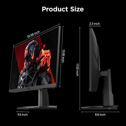 KOORUI 25E3A 24.5-Inch FHD VA Gaming Monitor – 170Hz Refresh Rate, 1ms Response Time, FreeSync &amp; G-Sync Compatible, 99% sRGB, HDMI &amp; DisplayPort | 25E3A