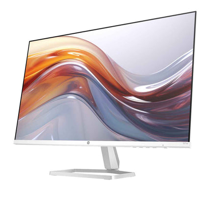 HP Series 5 Monitor, 27" FHD IPS Display, 100Hz Refresh Rate, 5ms (GtG W/ Overdrive) Response Time, 2x 2W Speaker, Tilt Adjustable, 3-Sided Micro-Edge Bezel, White/Silver