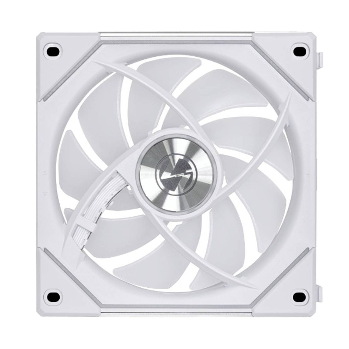 Lian Li SL-Infinity 120 Reverse Blade UNI Fan – 2100 RPM, 63.6 CFM Airflow, FDB Bearing, Single Pack | Black / White