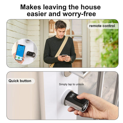WELOCK Touch41 Biometric Fingerprint Smart Door Lock – Electronic Lock Cylinder, Wi-Fi App Control, RFID Card Access, Bluetooth, Keyless Entry | Touch41