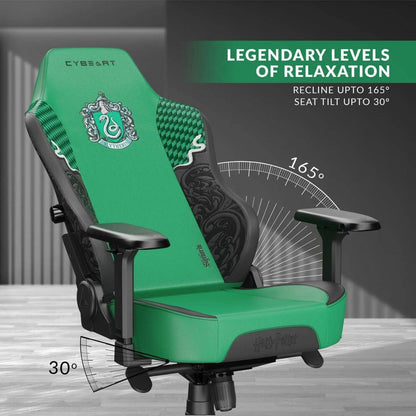 Cybeart Slytherin Licensed Edition Gaming Chair | Supreme PU Leather | Cold-Cured Foam | 4D Armrests | 165° Recline | 150kg | GC-PUAPEX-HP01
