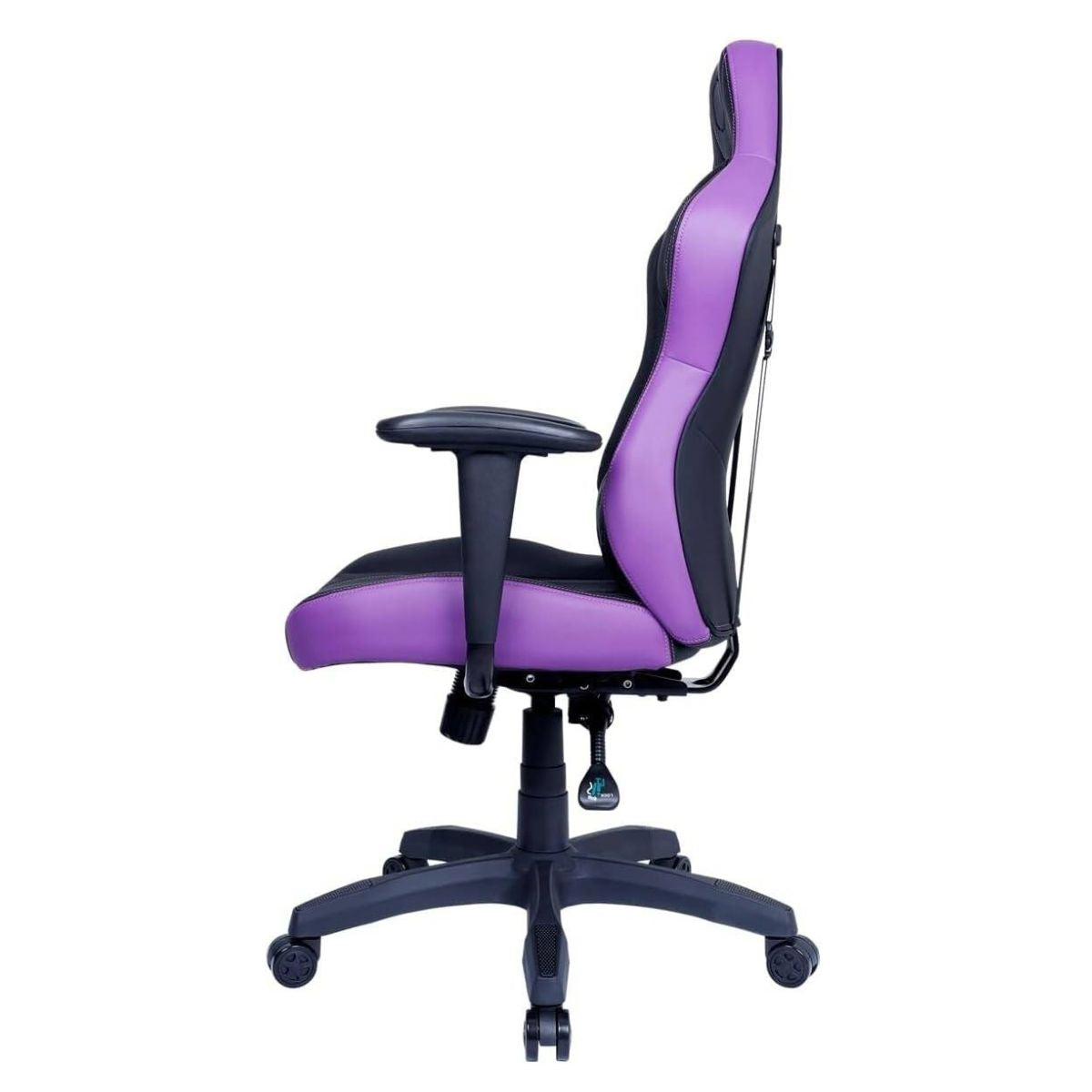Cooler Master Caliber E1 Series Gaming Chair | Fixed Armrest | Ergonomic Headrest &amp; Lumbar Support | 90°–135° Recline | Perforated PU | High Density Foam | Black, Purple | CMI-GCE1-BK, CMI-GCE1-PR