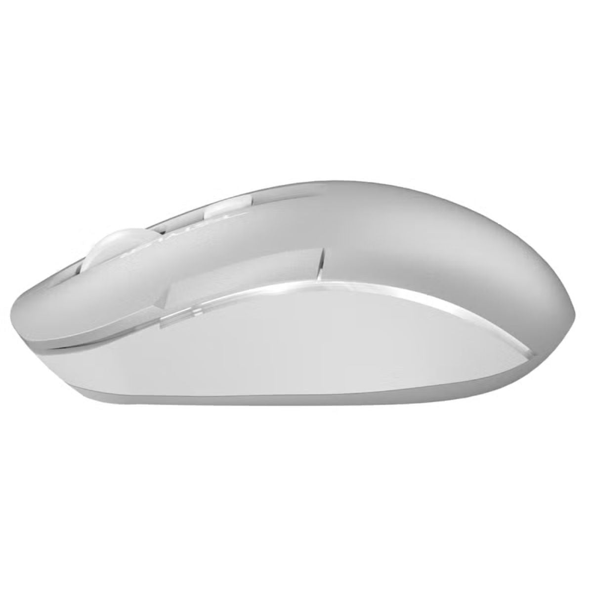 A4Tech Fstyler FB26CS Air2 Wireless Mouse – Dual Mode (BT + 2.4G), Rechargeable, Desk + Air Control, White Backlit