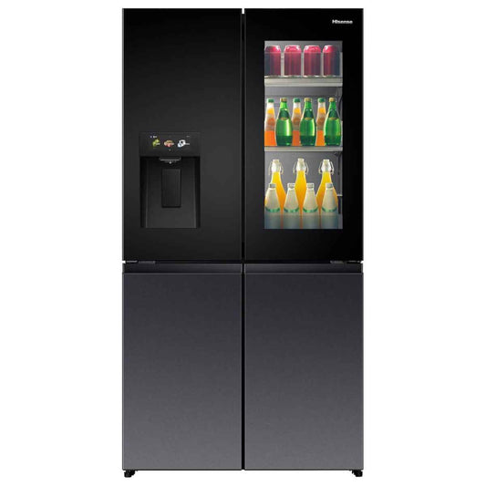 Hisense 607L Four Door French Smart Refrigerator – RQ9P780TTB1, Grey Finish