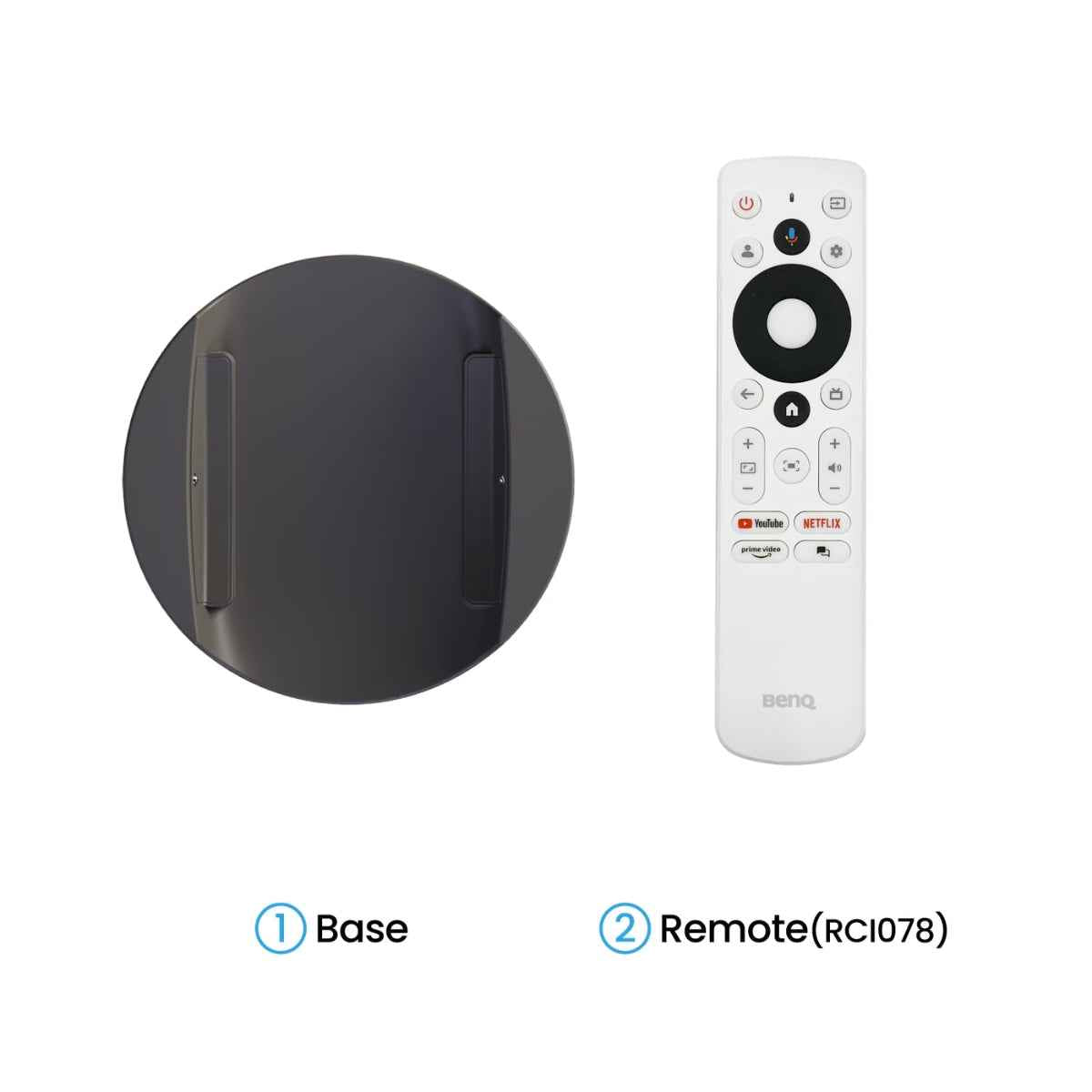 BenQ GV50 Portable Smart Laser Projector – 1080p Full HD, 500 ANSI Lumens, Google TV, Bedside Ceiling Projection, Wireless Streaming | GV50