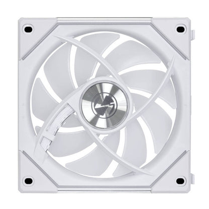 Lian-Li UNI FAN SL-INF Reverse Blade 120mm Case Fan – 2100 RPM, 63.6 CFM Airflow, Fluid Dynamic Bearing, Pack of 3 | Black / White