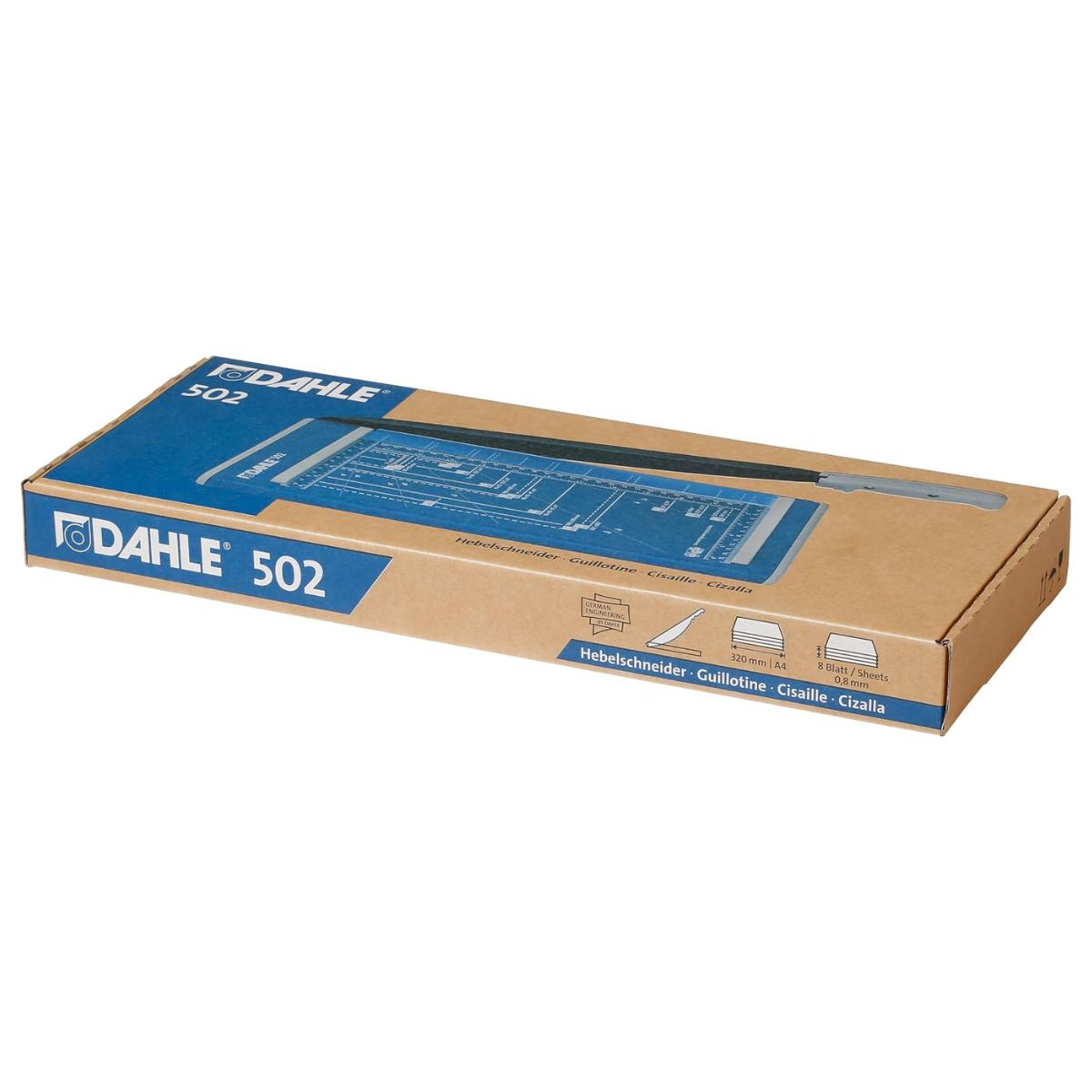 Dahle 502 Craft Creative A4 Self-Sharpening Stack Paper Guillotine Trimmer | Blue | DHL 00502-20043
