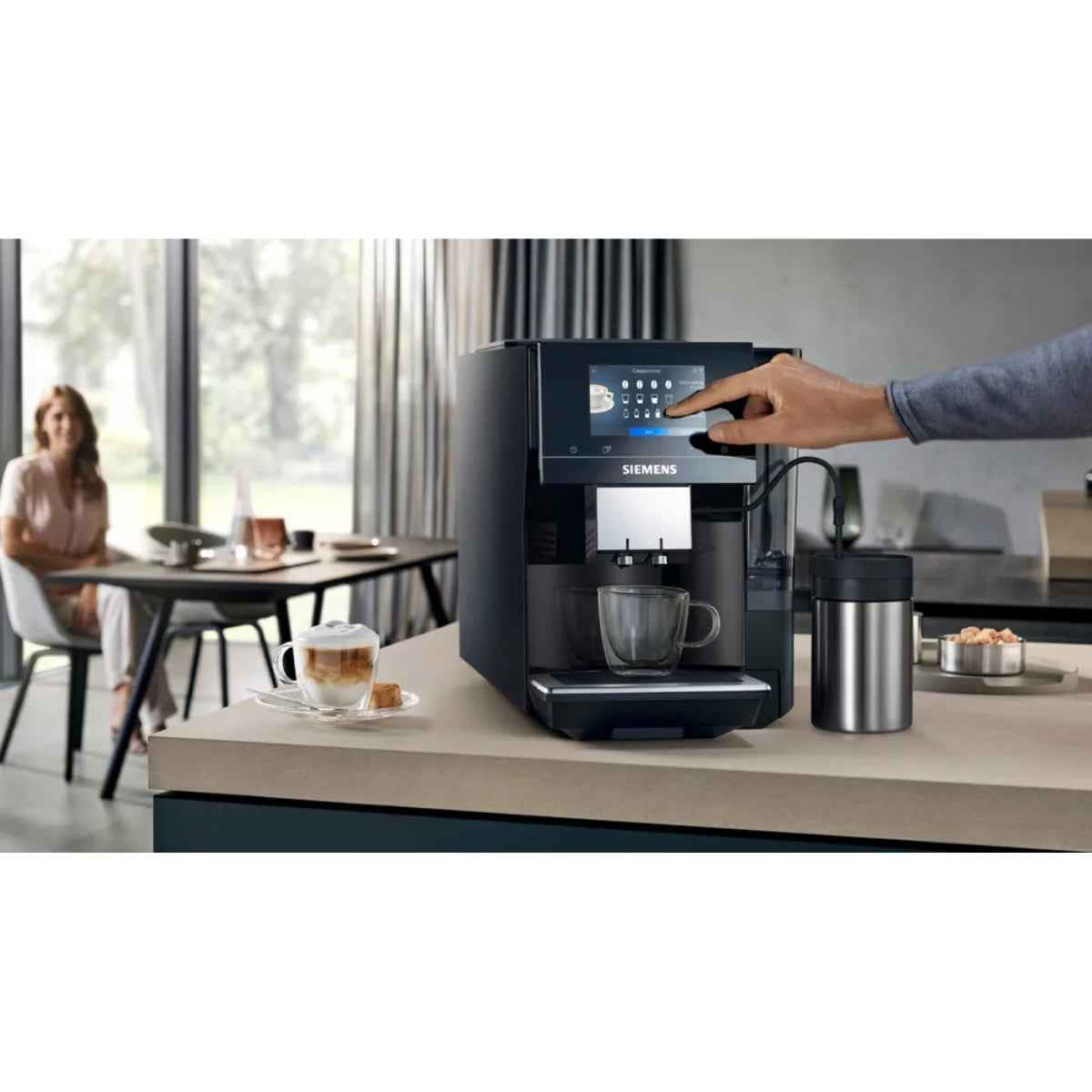 Siemens EQ700 TP713GB9 Bean-to-Cup Coffee Machine – Piano Black