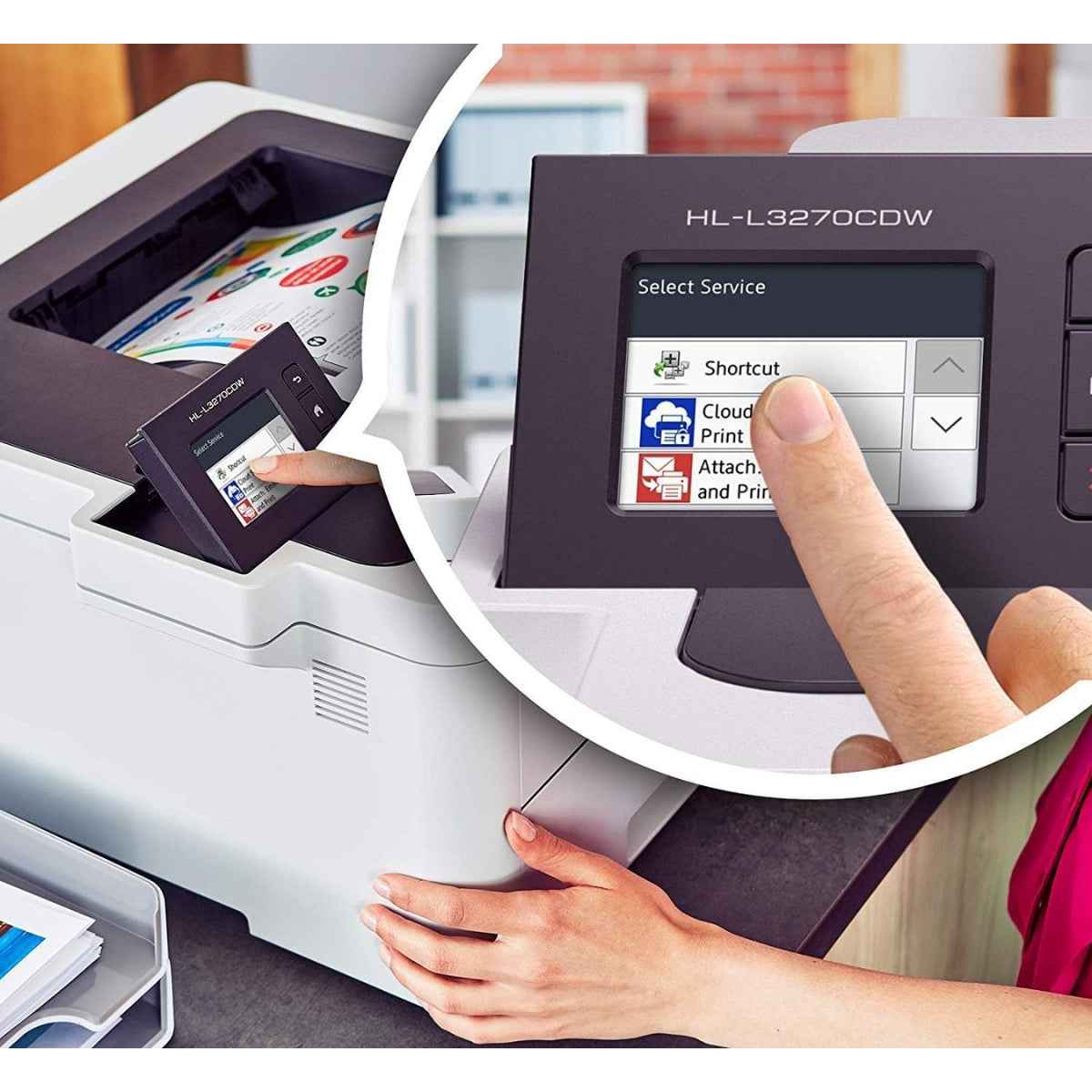 Brother HL-L3270CDW Compact Digital Color Printer with Wireless and Duplex Printing A4 | 84E75D00141
