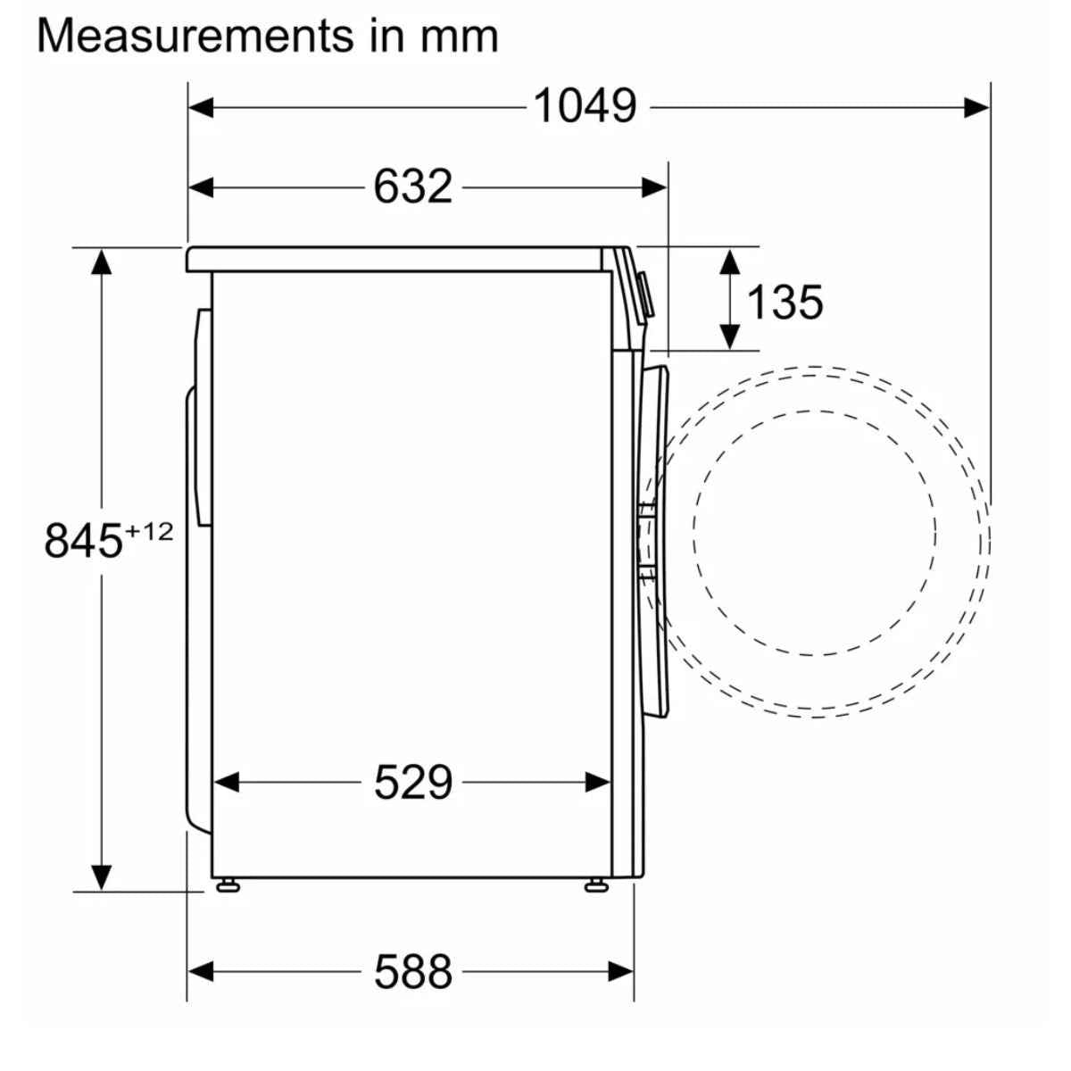 Siemens iQ300 WG44A100GC 9kg Front-Load Washing Machine – 1,400 rpm, stain Removal, White Finish
