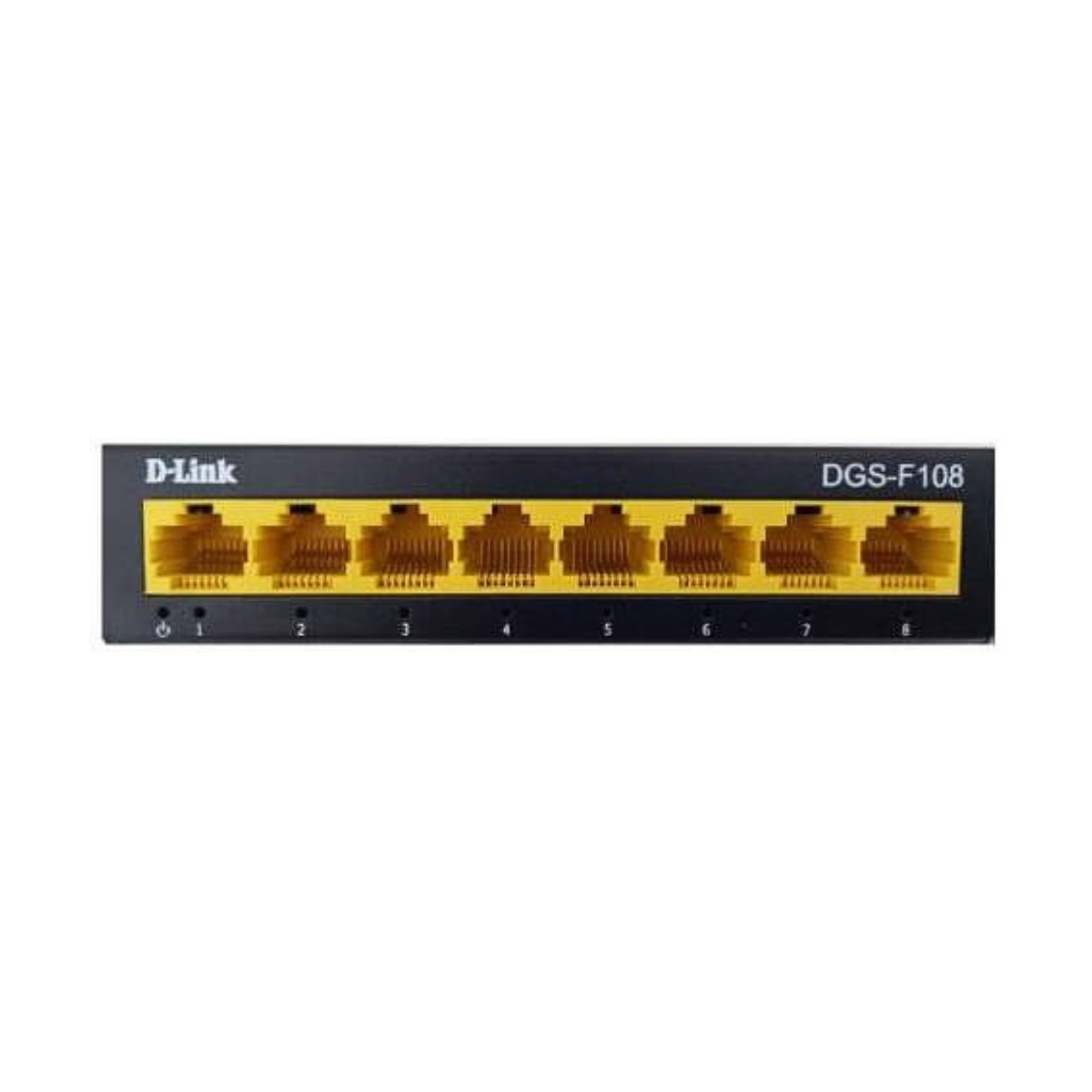 D-Link DGS-F108 8 Port Gigabit Desktop Unmanaged Switch | 10/100/1000Mbps RJ45 Ports | Up To 2Gbps Full Duplex Mode | Plug &amp; Play Installation | Energy Saving Design | 4K MAC Address Capacity