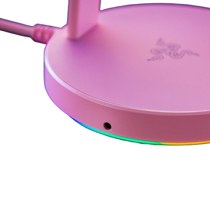 Razer Base Station V2 RC21-01510200-R3M1 Quarz Pink Chroma Headset Stand with USB 3.1 and 7.1 Surround Sound
