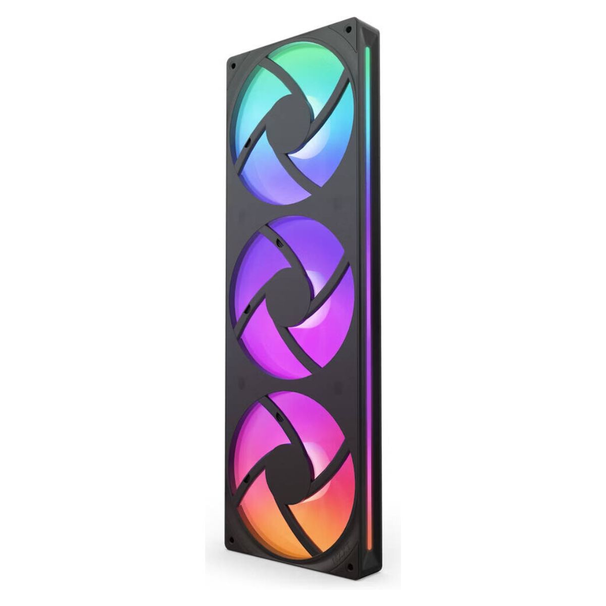 NZXT F360 RGB Core 360mm RGB Fan Unit – Single-Frame Design, 3x 120mm FDB Fans, 2400 RPM, 75.12 CFM, PWM Control