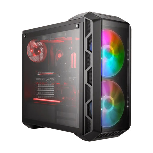 Cooler Master MasterCase H500 ARGB Airflow ATX Mid-Tower Dual 200mm ARGB, Black