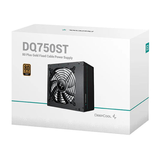 DEEPCOOL DQ750ST 750W 80 Plus Gold PSU with 120mm PWM Fan Power Supply Unit