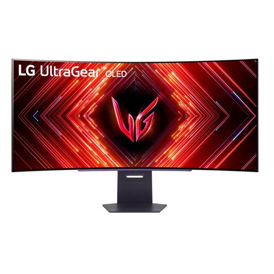 LG 45GS95QE 45" Curved Monitor WQHD (3440 x 1440) OLED 240Hz 0.03ms AMD FreeSync Premium Pro, NVIDIA G-Sync HDR10 HDMI 2.1 DisplayPort Tilt, Height, Swivel Adjustable Stand, Black