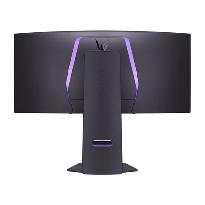 LG 34GS95QE 34" Curved Monitor WQHD (2560 x 1440) OLED 240Hz 0.03ms AMD FreeSync NVIDIA G-Sync HDR10 HDMI 2.1, DisplayPort 1.4, USB 3.0 Ports Swivel Stand, Black