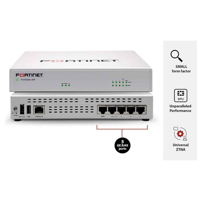 FortiGate-40F Firewall - Hardware Plus 1 Year FortiCare Premium and FortiGuard Unified Threat Protection (UTP)