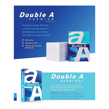 Double A Premium Paper, White, A4 , 80GSM, 500 Sheets