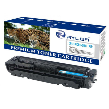 RYLER Compatible HP CF411A / 046 (410A) Cyan Toner Cartridge | Laser Printer Toner