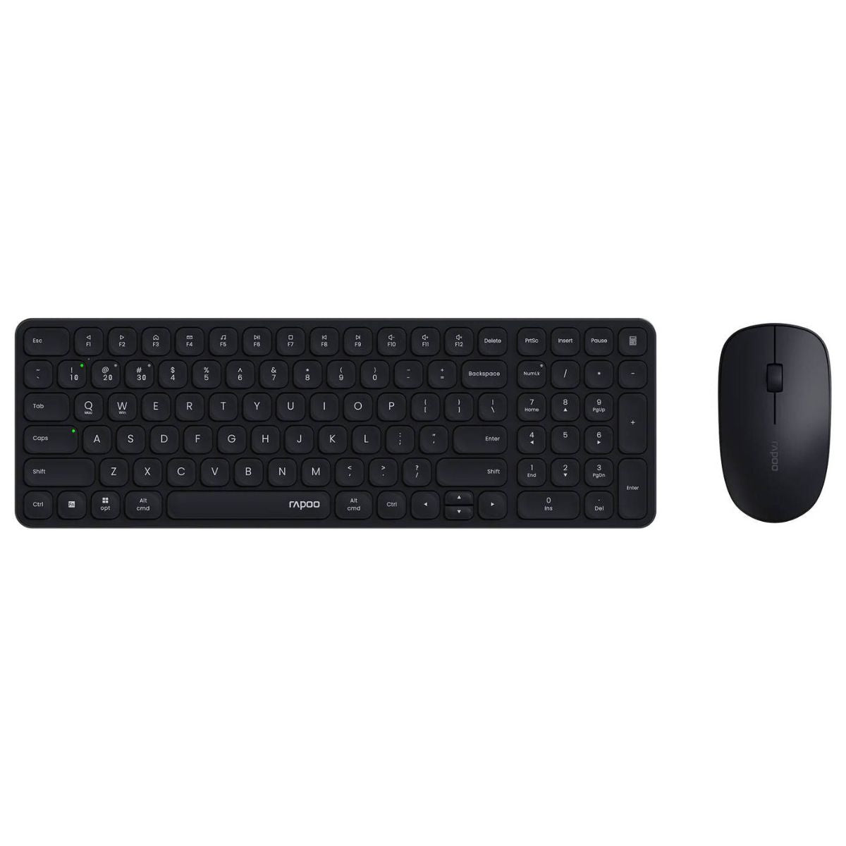 Rapoo 9320M Multi-Mode Wireless Keyboard & Mouse Combo – Bluetooth 3.0/4.0/5.0, 2.4GHz, Spill-Resistant, 1300 DPI Mouse