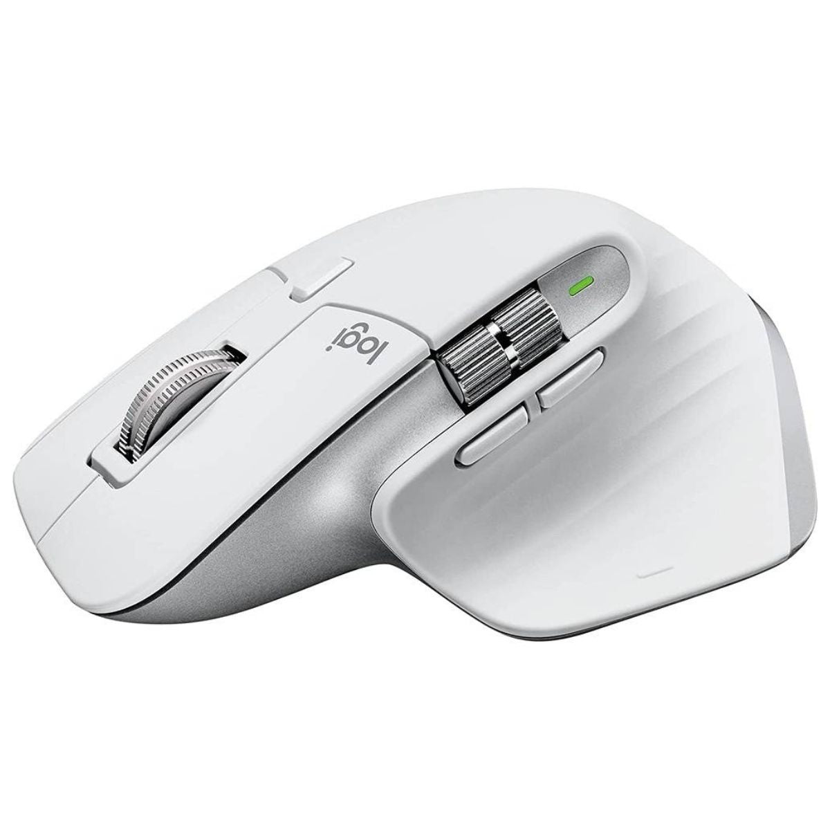 Logitech MX Master 3S Wireless Performance Mouse, With Ultra Fast Scrolling, 7 Buttons, 8000 DPI Resolution, Quiet Clicks, USB-C, Bluetooth, 10m Operating Distance - Black, White, Gray